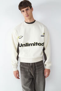 Balmohk round neck sweatshirt with football print