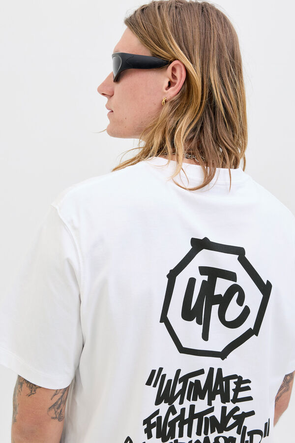 Jack & Jones Back print T-shirt white