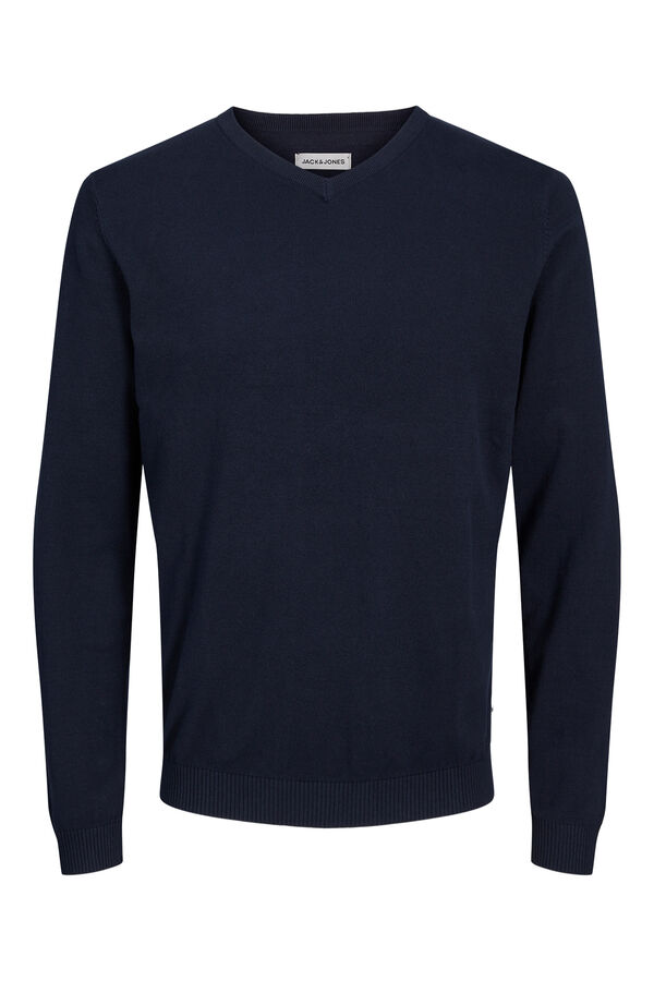 Jack & Jones V-neck jumper blue