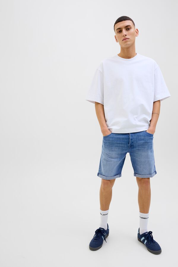 Jack & Jones Denim regular fit Bermuda shorts blue