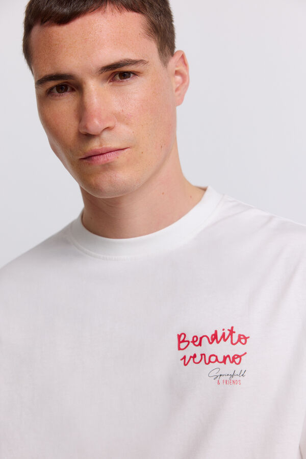 Springfield T-shirt Bendito Verano beige