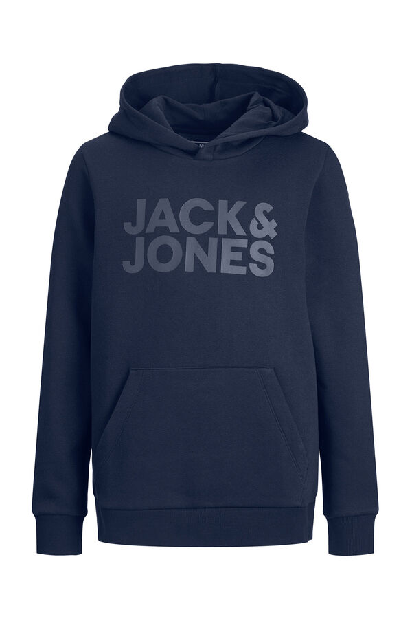 Jack & Jones Junior Sudadera con capucha logo azul
