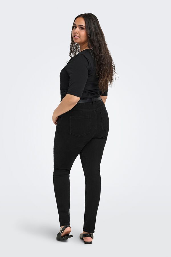 Only Carmakoma Jeans skinny talla grande negro
