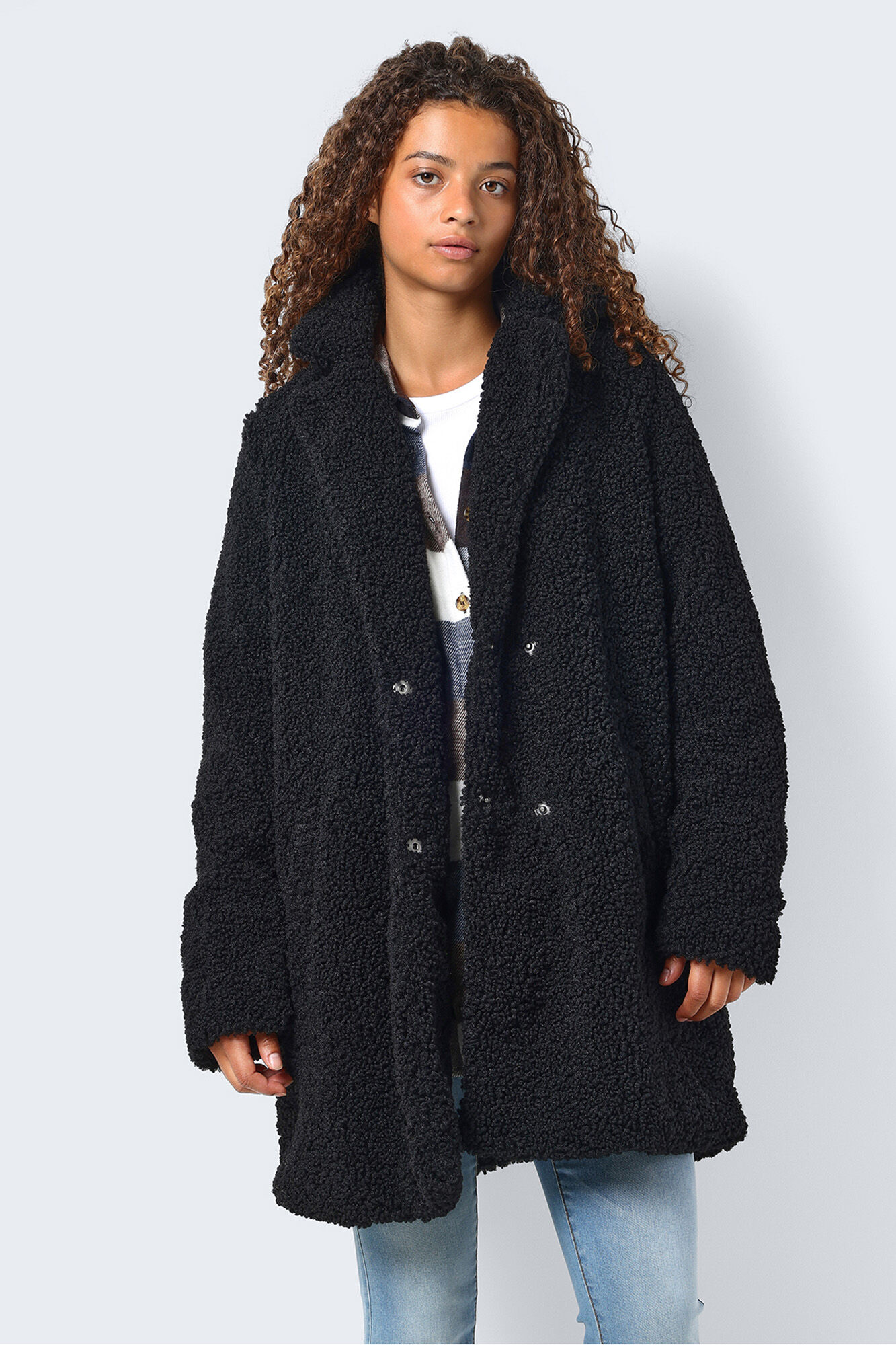 Noisy May Langer Teddymantel 