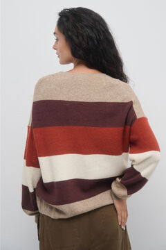 Only Striped round neck jumper