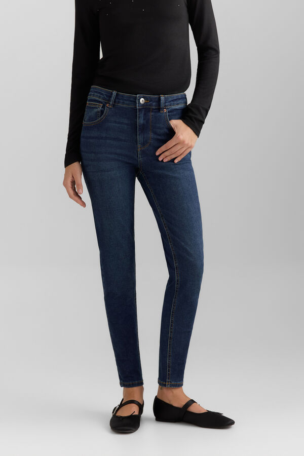 Springfield Jeans skinny push up azul