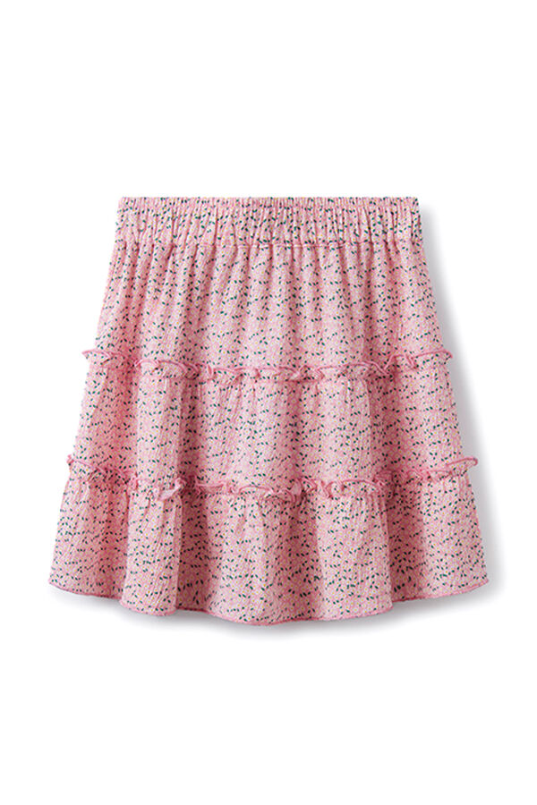Springfield Suknja sa cvetnim dezenom za devojčice roze