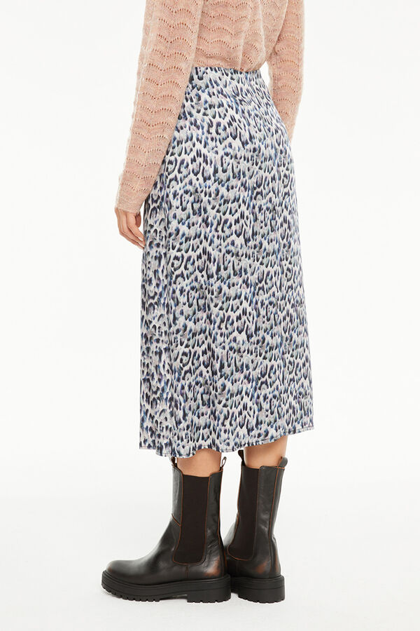 Systemaction Saia com estampa animal estampado