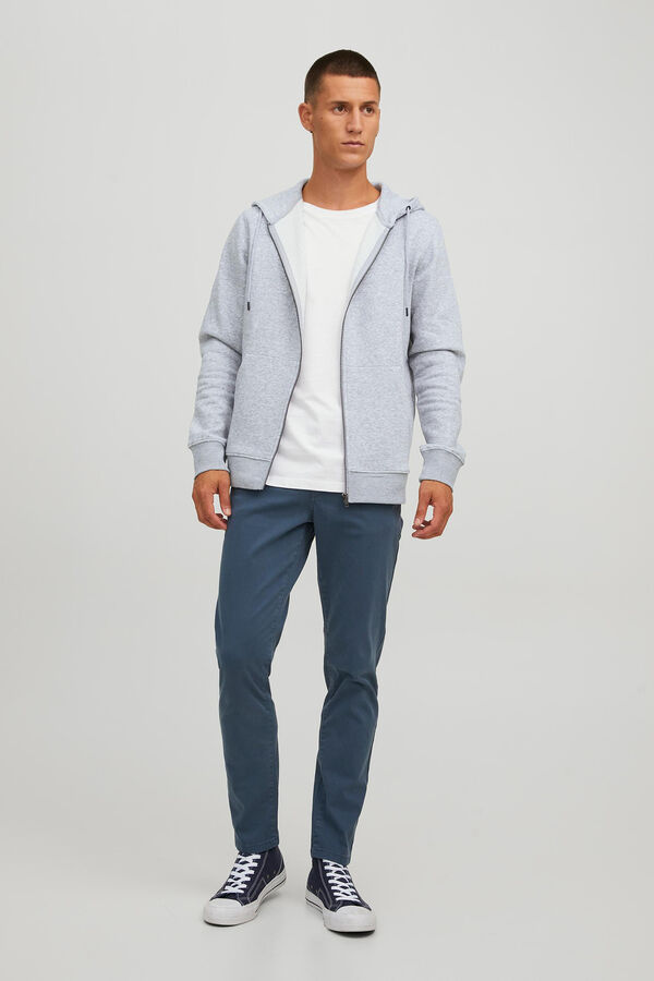 Springfield Zip-up hooded sweatshirt grey