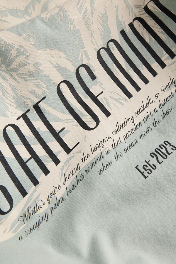 JJ REBEL Camiseta relaxed fit turquesa