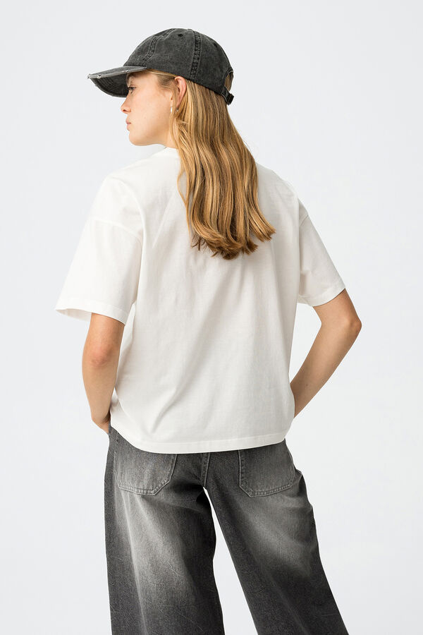 Tiffosi Young Printed T-shirt with appliqué brown