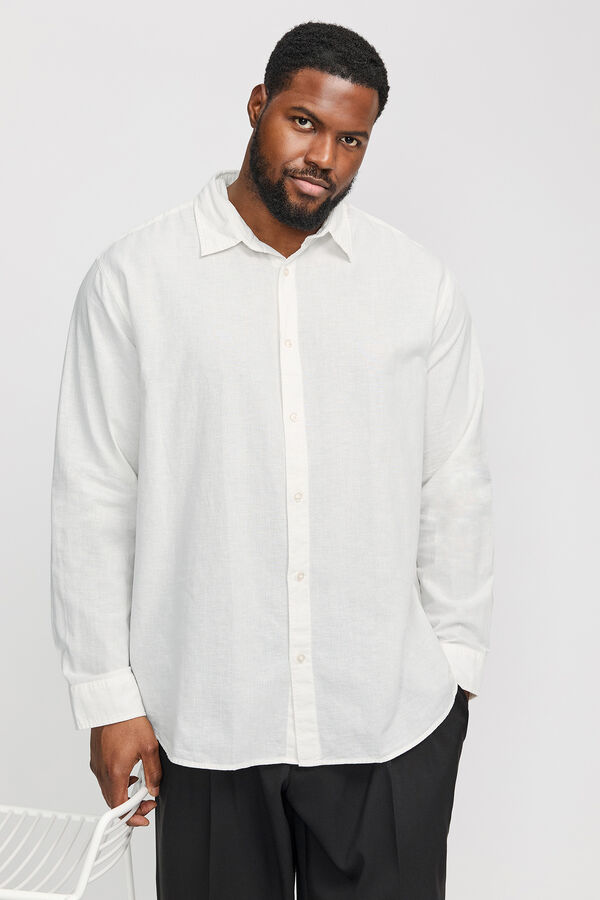 Jack & Jones PLUS Camisa slim fit PLUS blanco