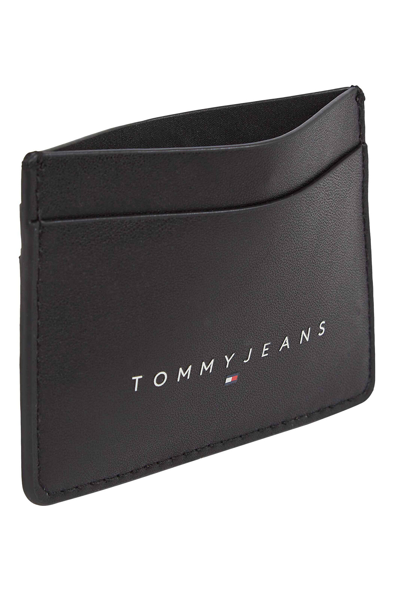 Tommy Jeans Cartera Tommy Jeans negra con logo bordado