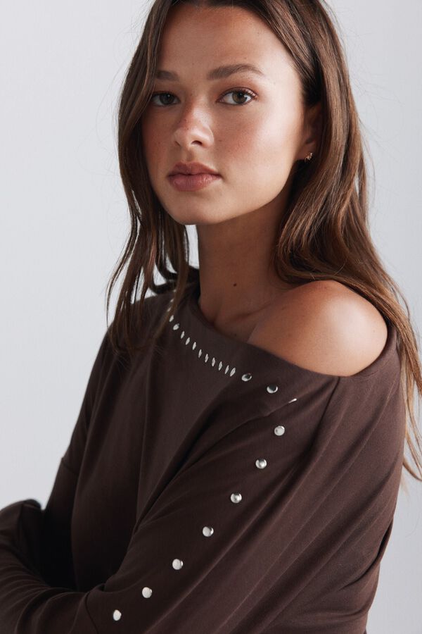 Springfield Studded top brown