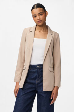 Pieces Oversize-Blazer ohne Kn&ouml;pfe