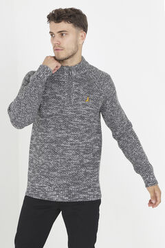 Springfield Embroidered jersey-knit jumper black