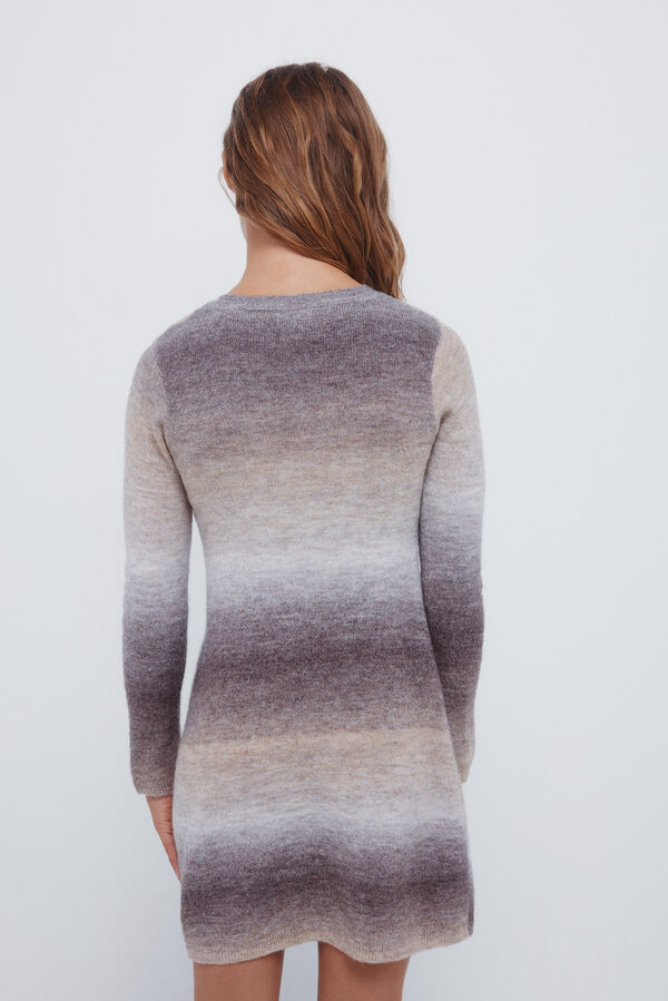 Springfield Kids Vestido riscas para meninas castanho