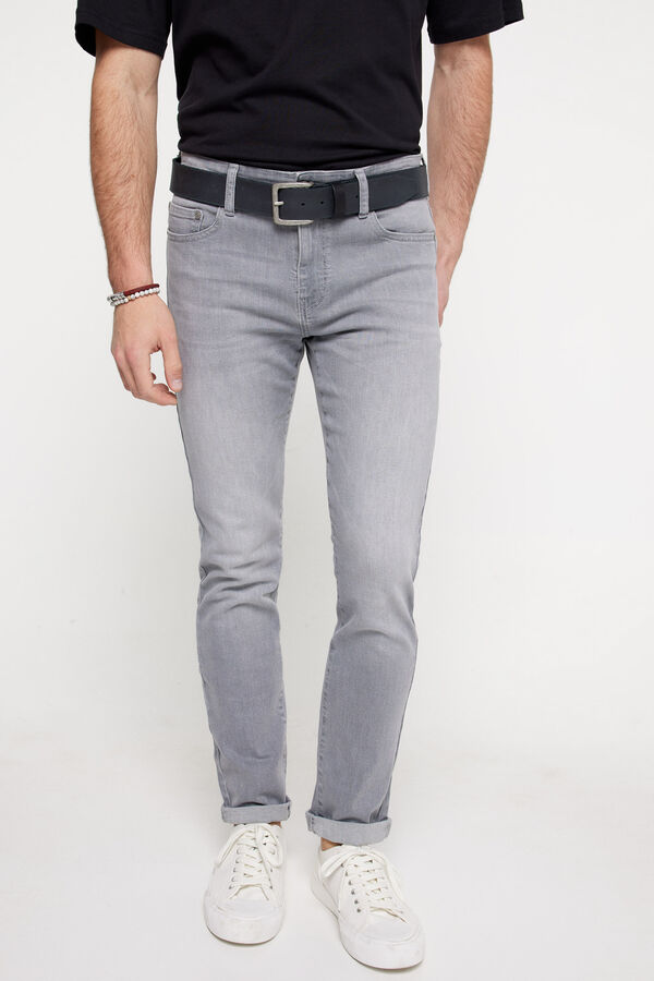 Springfield Slim Fit Jeans silber