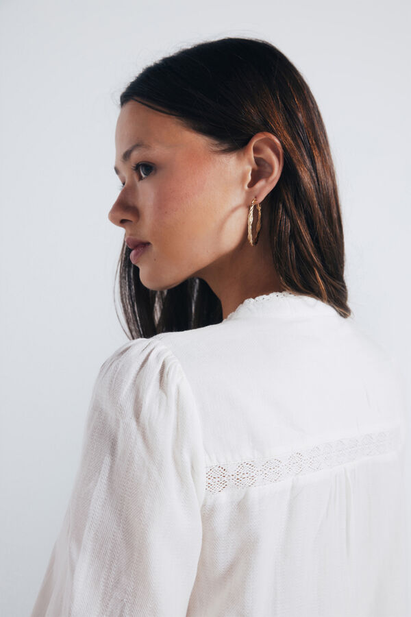 Springfield Cotton lace blouse nude