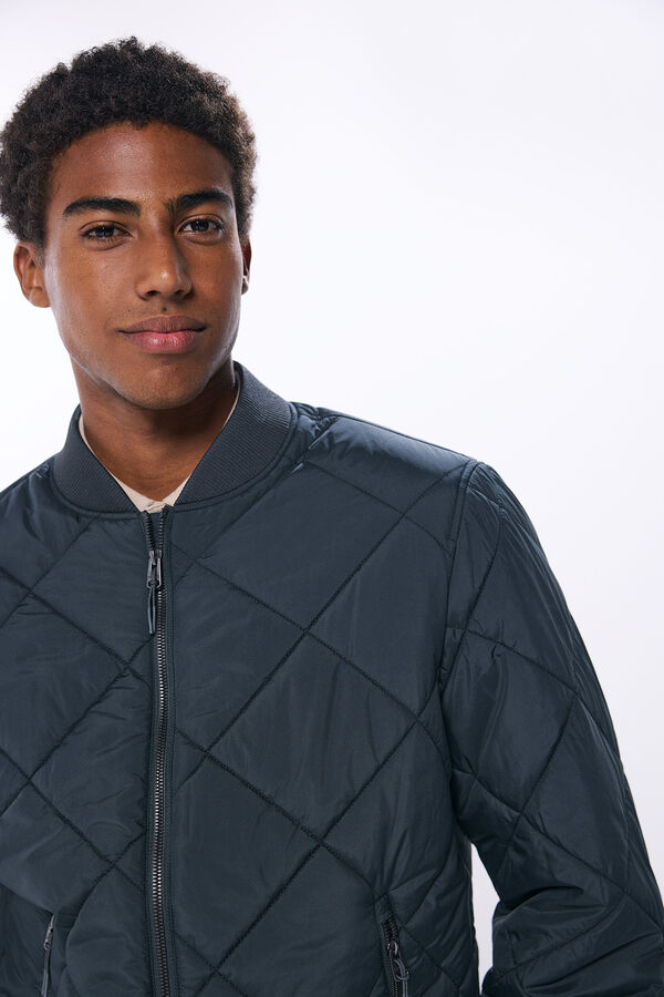 Springfield Quilted bomber jacket green