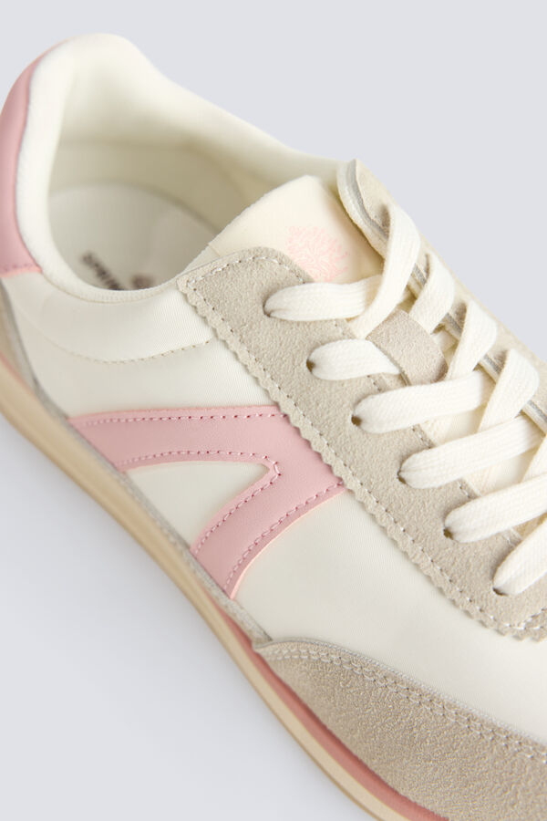 Springfield Striped retro sneakers brown
