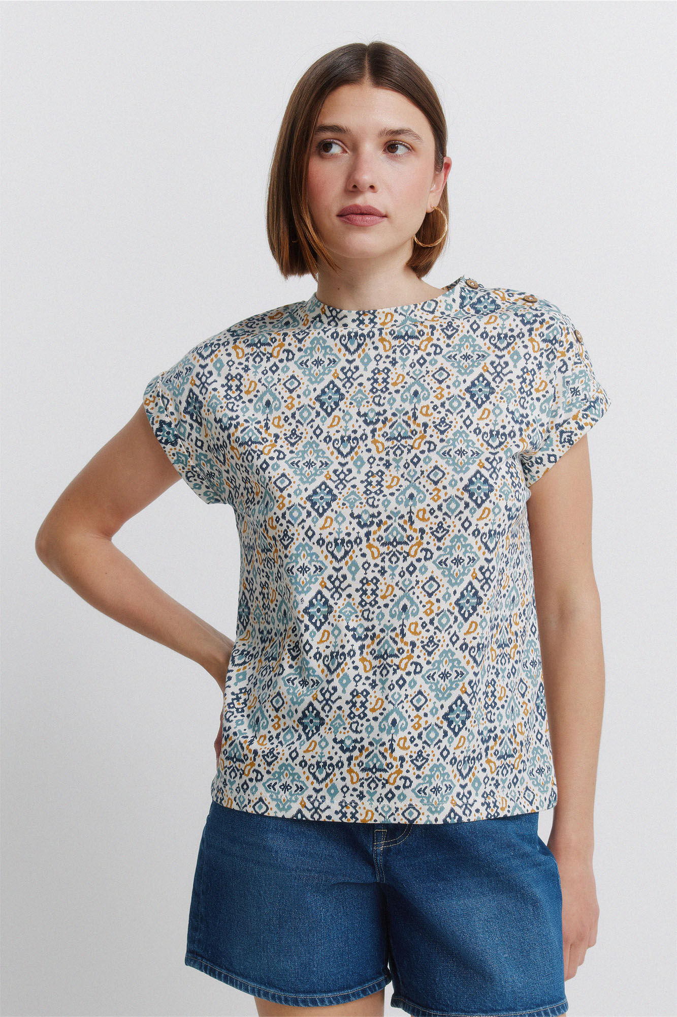 Springfield T-shirt imprim&eacute; &agrave; boutons