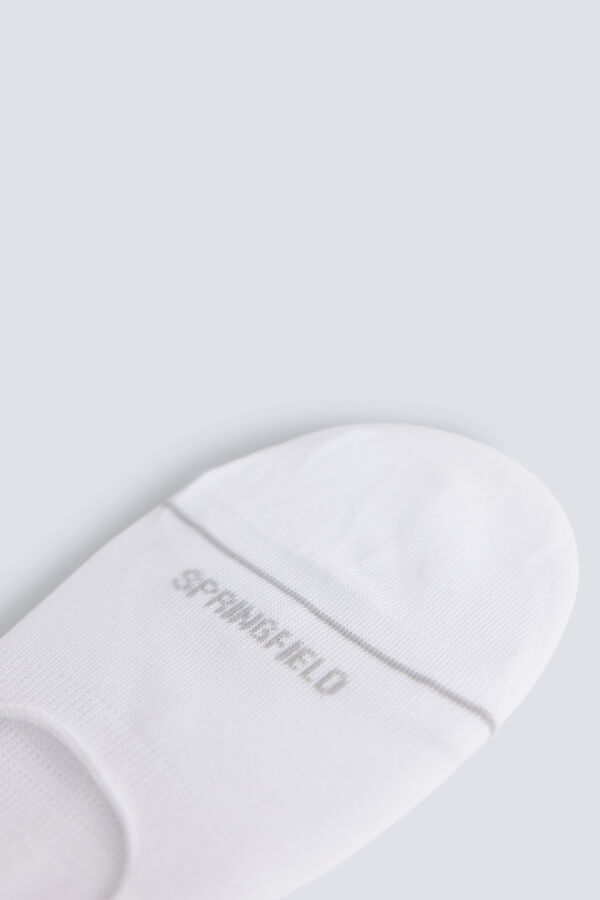 Springfield 2-pack essential invisible socks white