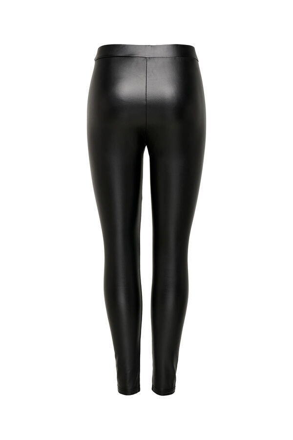 Springfield Stretch faux leather leggings black