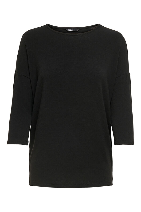 Only French sleeve T-shirt black