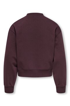 Only Girls Sweatshirt curta com bordado