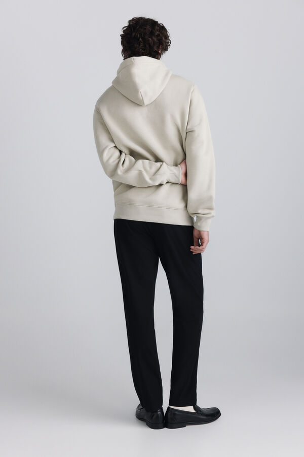 Springfield Basic hooded sweatshirt nude