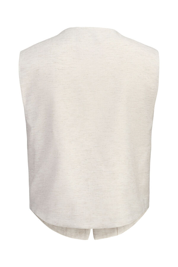 Jack & Jones Asymmetric tailored gilet grey