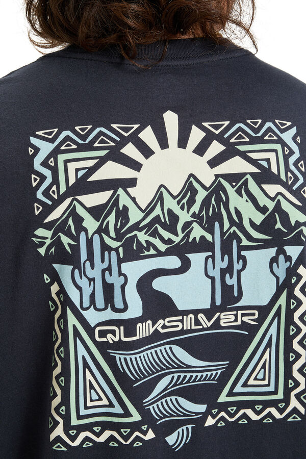 Quiksilver Ev Desert Waves - Camiseta para homem de manga curta azul