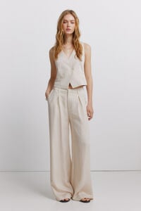 Springfield Pleated wide-leg trousers