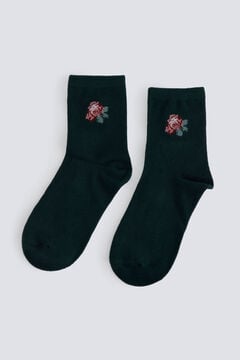 Springfield Floral socks green