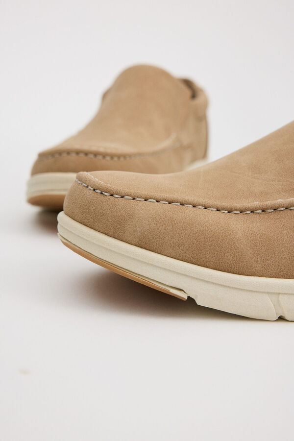 Inside Mocasines efecto piel mate beige