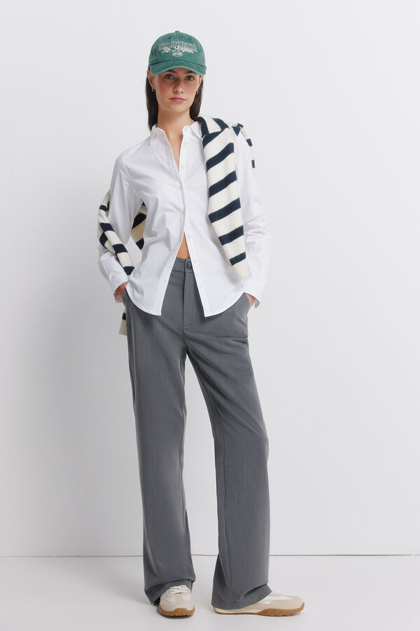 Springfield Oxford cotton shirt white