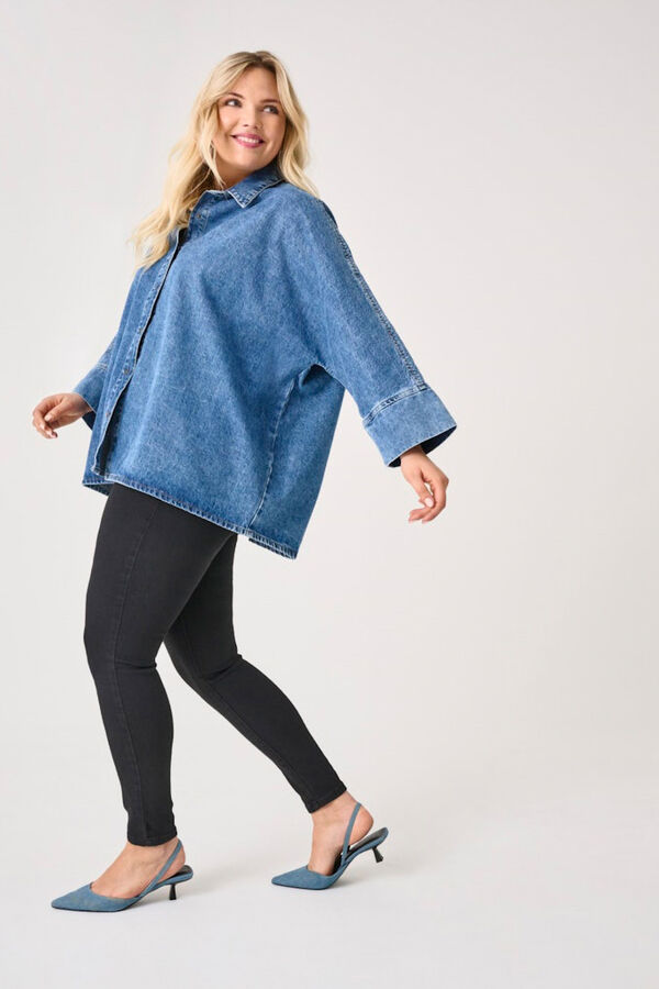 Only Carmakoma Jeans skinny talla grande negro