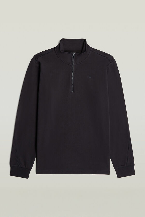 G-STAR Camiseta manga larga, cierre cremallera negro