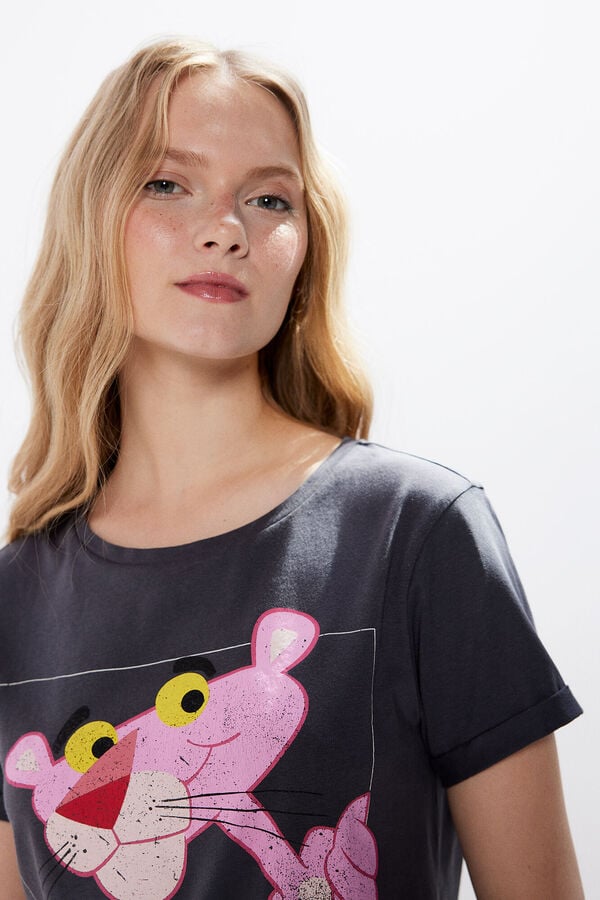 Springfield T-shirt « Pink panther » ocre