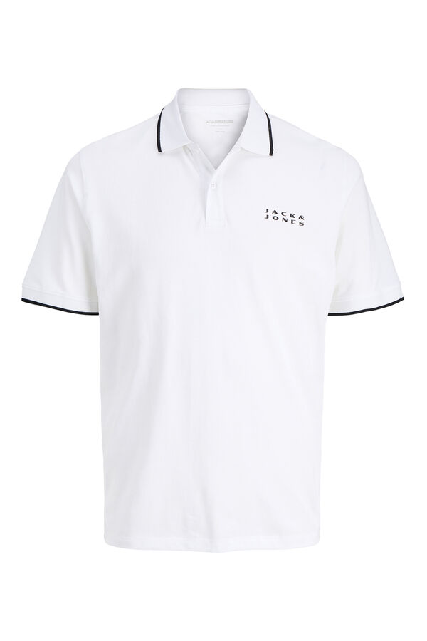 Jack & Jones Polo de corte regular branco