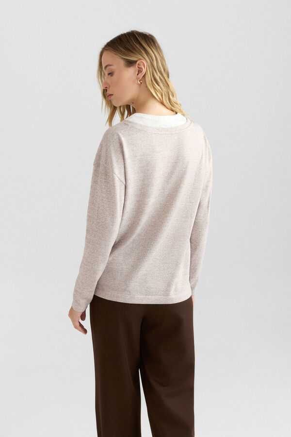 Springfield Two-fabric jumper nude
