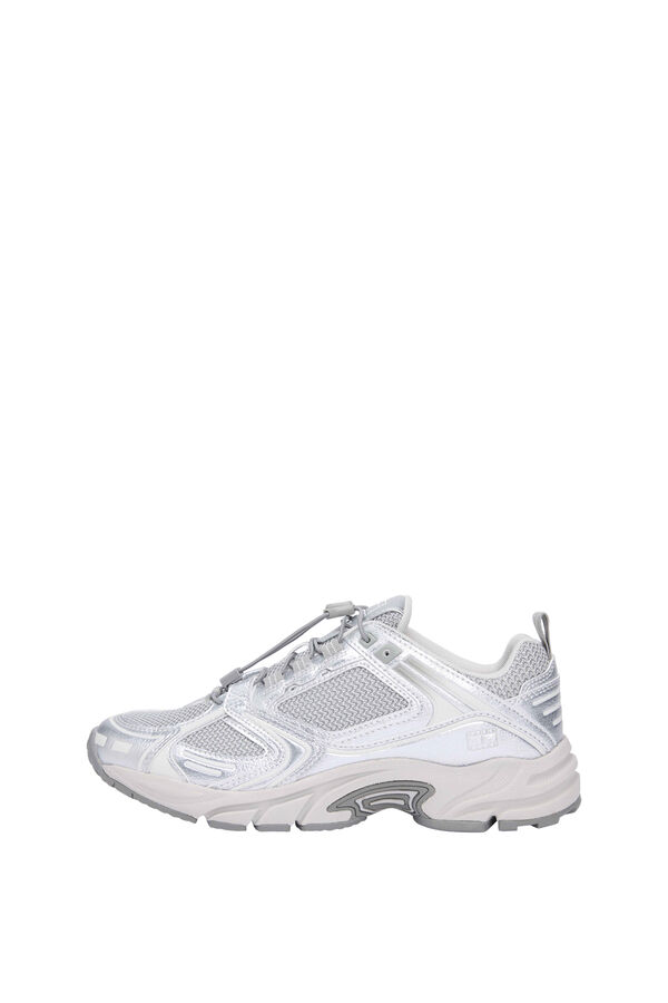 Tommy Jeans Zapatillas runner Tommy Jeans con detalles metalizados gris