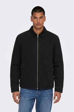 Only & Sons Jeansjacke mit Rei&szlig;verschluss