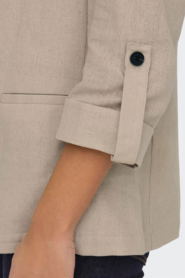 Springfield Blazer with 3/4-length sleeves gray