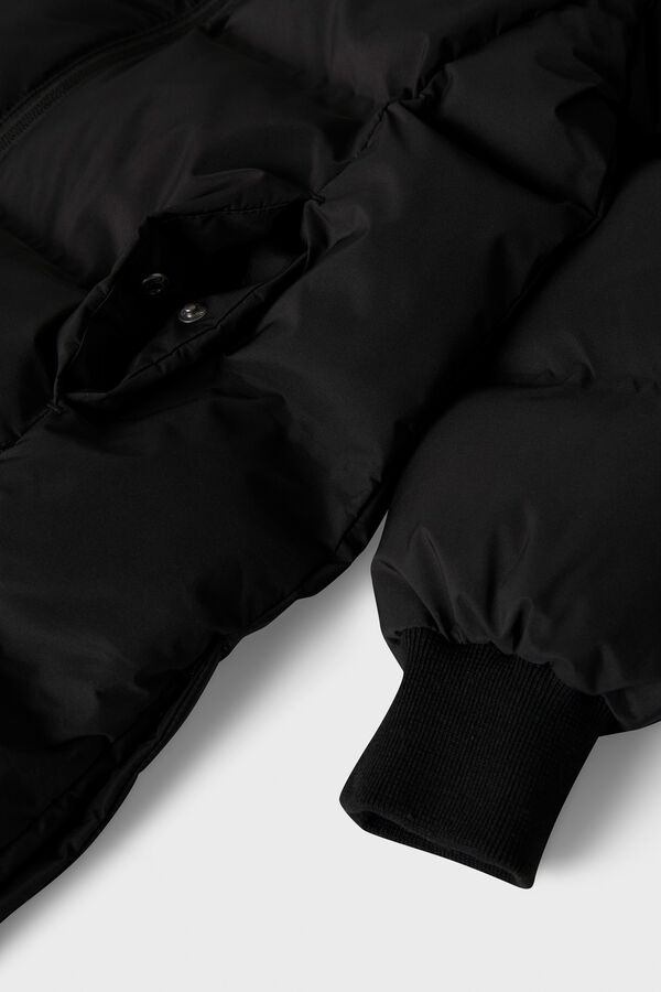 Name it Long puffer coat black