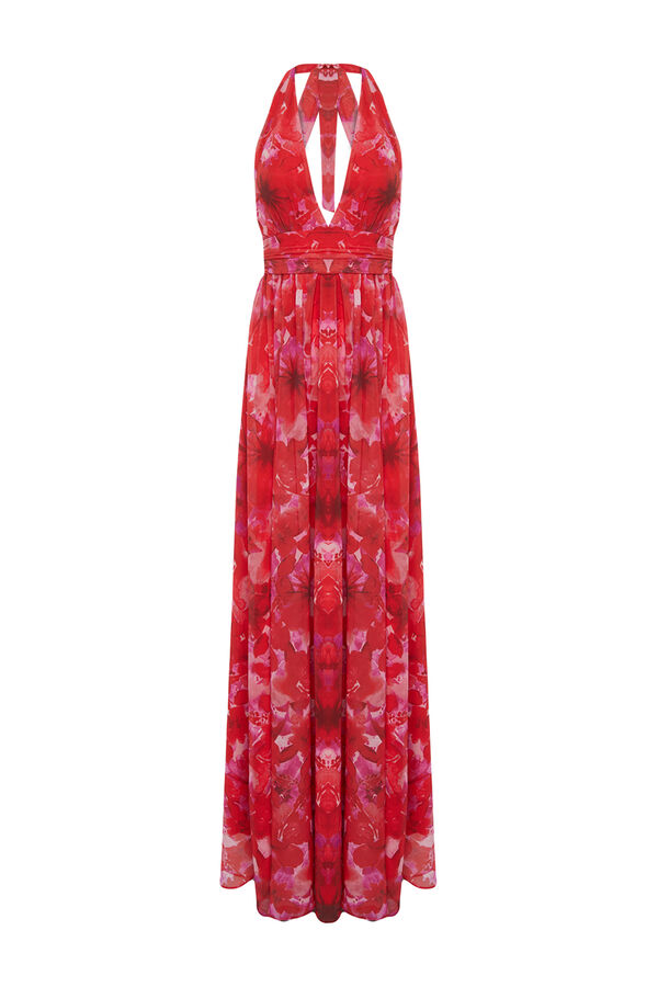 Trendyol Halterneck dress printed
