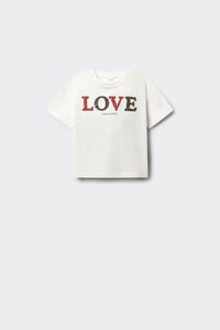 Springfield Kids T-shirt de manga curta "Love" menina