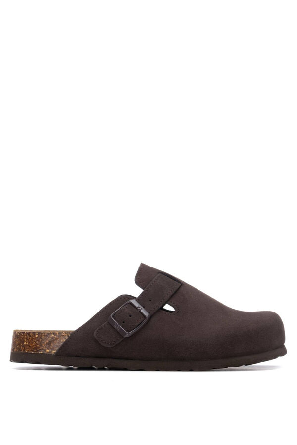 XTI Bio clogs with buckle nude