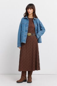 Springfield Structured long sleeve dress